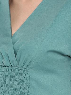 smocked detail a-line dress - 16953027 - Standard Image - 5