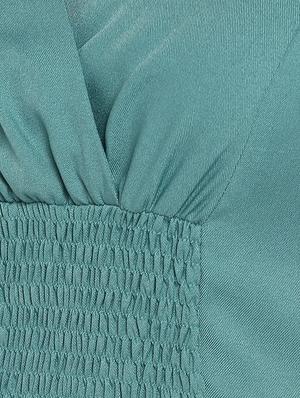 smocked detail a-line dress - 16953027 - Standard Image - 6