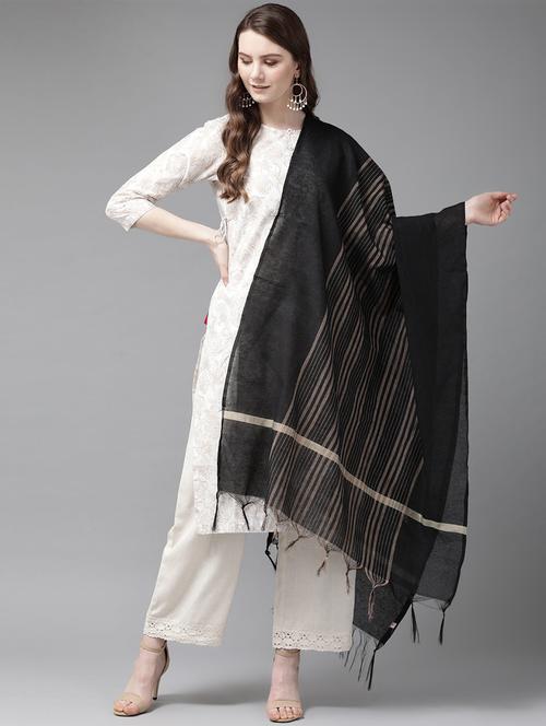 striped woven dupatta - 16953109 - Very Small Image - 1
