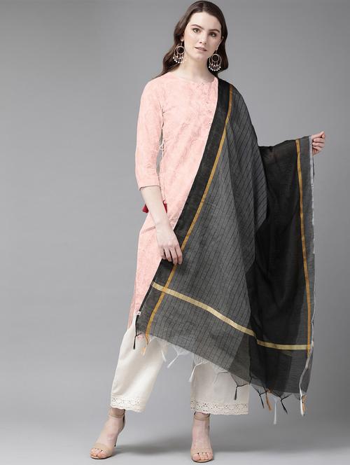 striped woven dupatta - 16953110 - Standard Image - 1