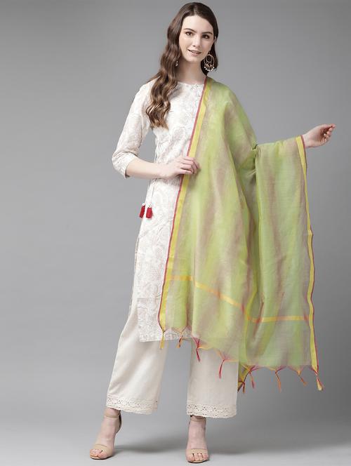 printed woven dupatta - 16953113 - Standard Image - 1