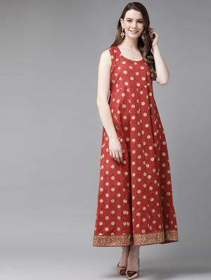 embroidered layered ethnic dress - 16953114 - Standard Image - 5