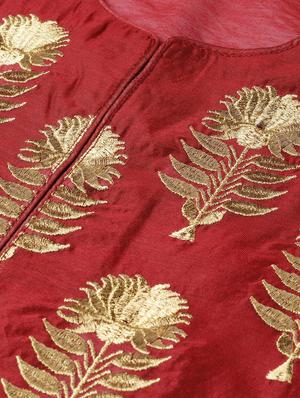 embroidered layered ethnic dress - 16953114 - Standard Image - 6