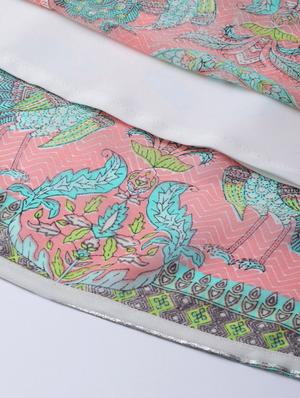 printed flared ethnic dress - 16953117 - Standard Image - 6