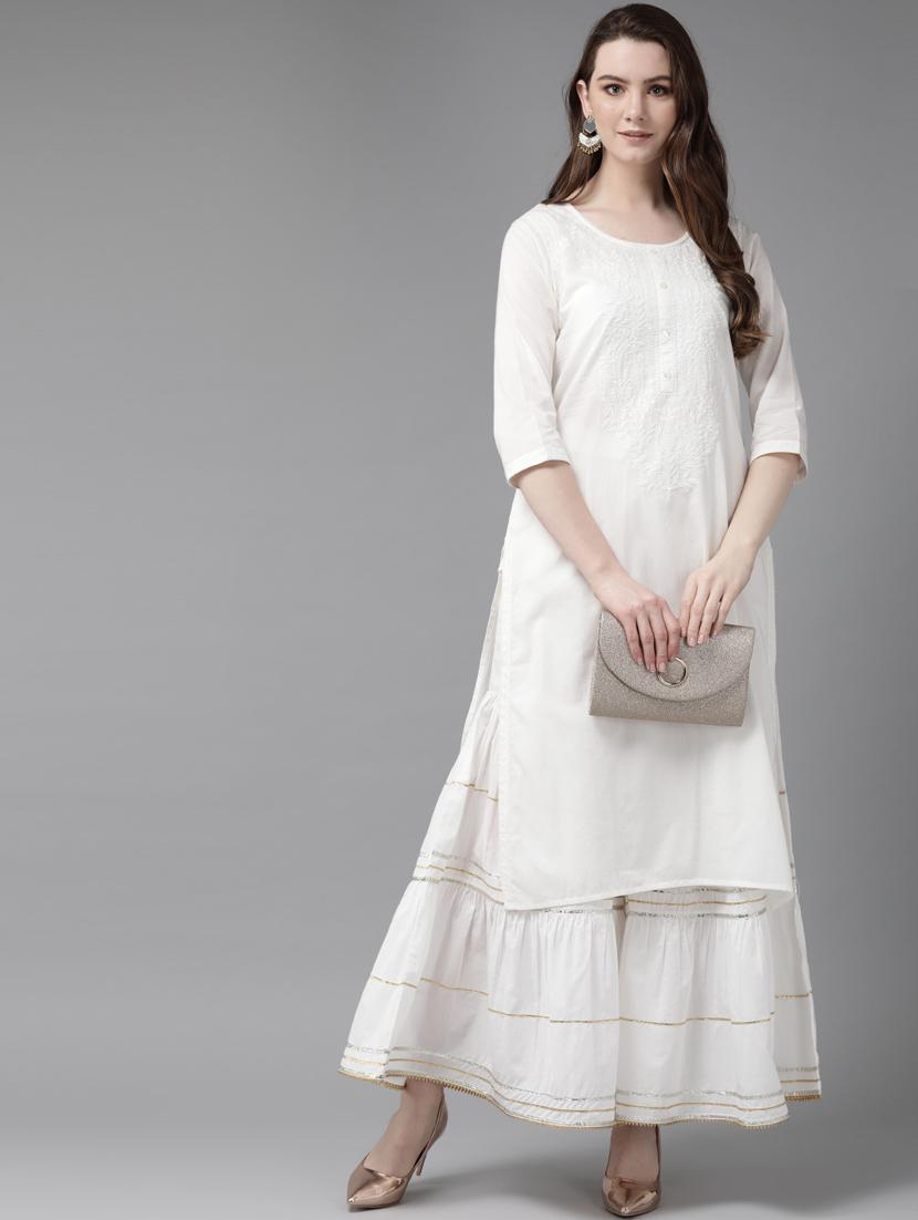 solid straight kurta - 16953135 - Zoom Image - 2