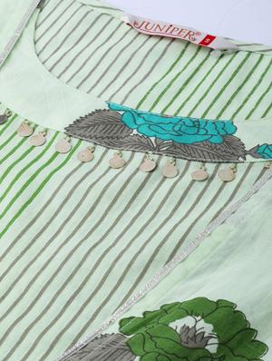 floral layered kurta - 16953136 - Standard Image - 5
