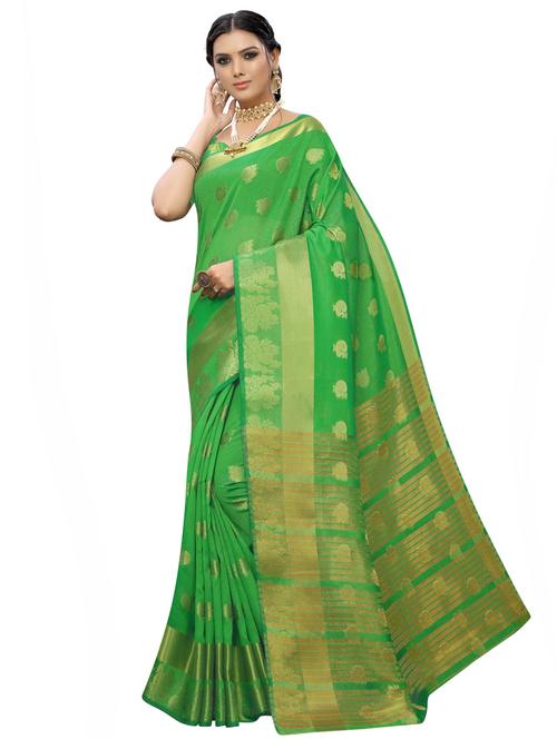 self design banarasi saree with blouse - 16953205 - Standard Image - 1