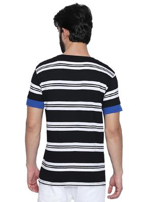 black striped pocket t-shirt - 16953401 - Standard Image - 3