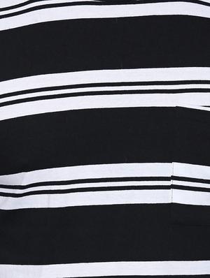 black striped pocket t-shirt - 16953401 - Standard Image - 4