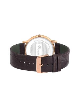 d'milano men royal rust gold analog watch - 16953430 - Standard Image - 3