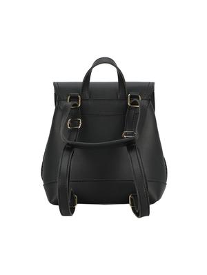 black leatherette (pu) regular backpack - 16953577 - Standard Image - 2