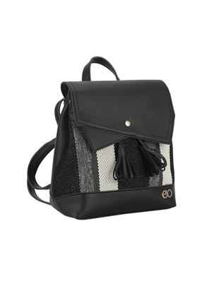 black leatherette (pu) regular backpack - 16953577 - Standard Image - 4