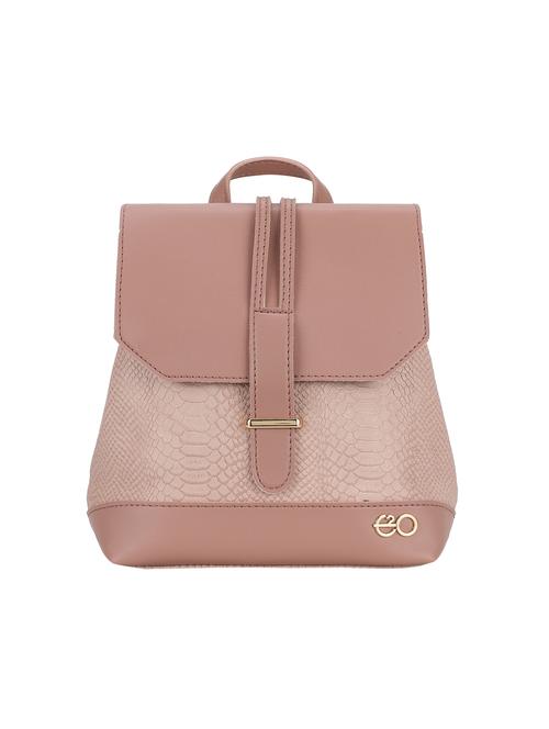 pink leatherette (pu) regular backpack - 16953580 - Standard Image - 1