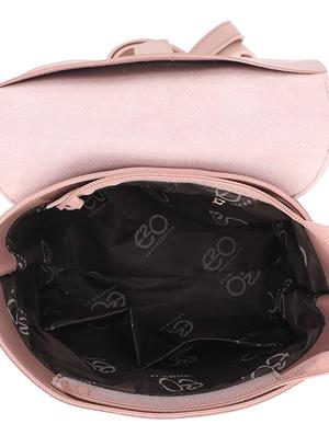 pink leatherette (pu) regular backpack - 16953580 - Standard Image - 3