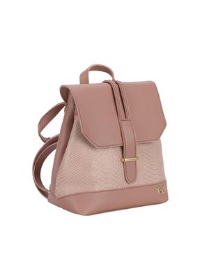 pink leatherette (pu) regular backpack - 16953580 - Standard Image - 4