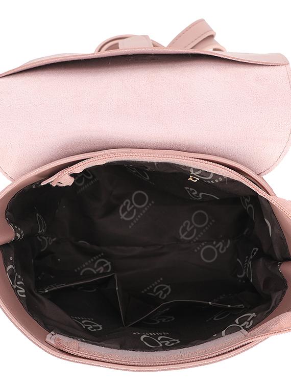 pink leatherette (pu) regular backpack - 16953580 - Zoom Image - 3