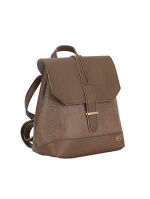 brown leatherette (pu) regular backpack - 16953581 - Standard Image - 4