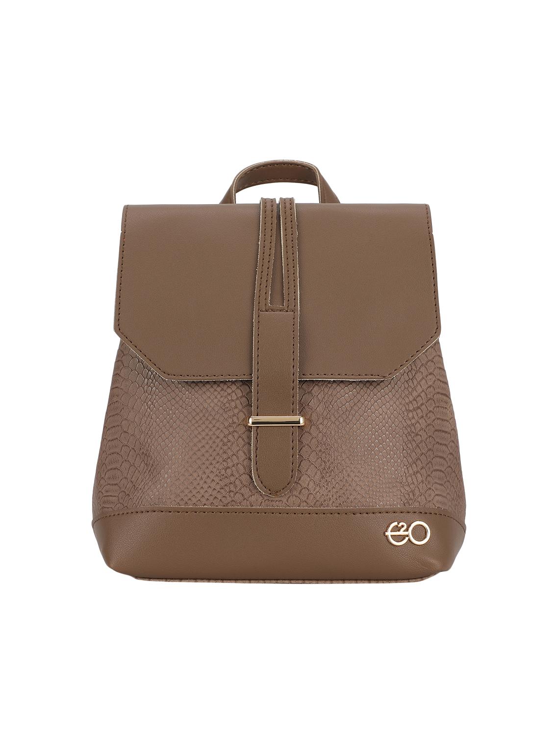 brown leatherette (pu) regular backpack - 16953581 - Zoom Image - 1