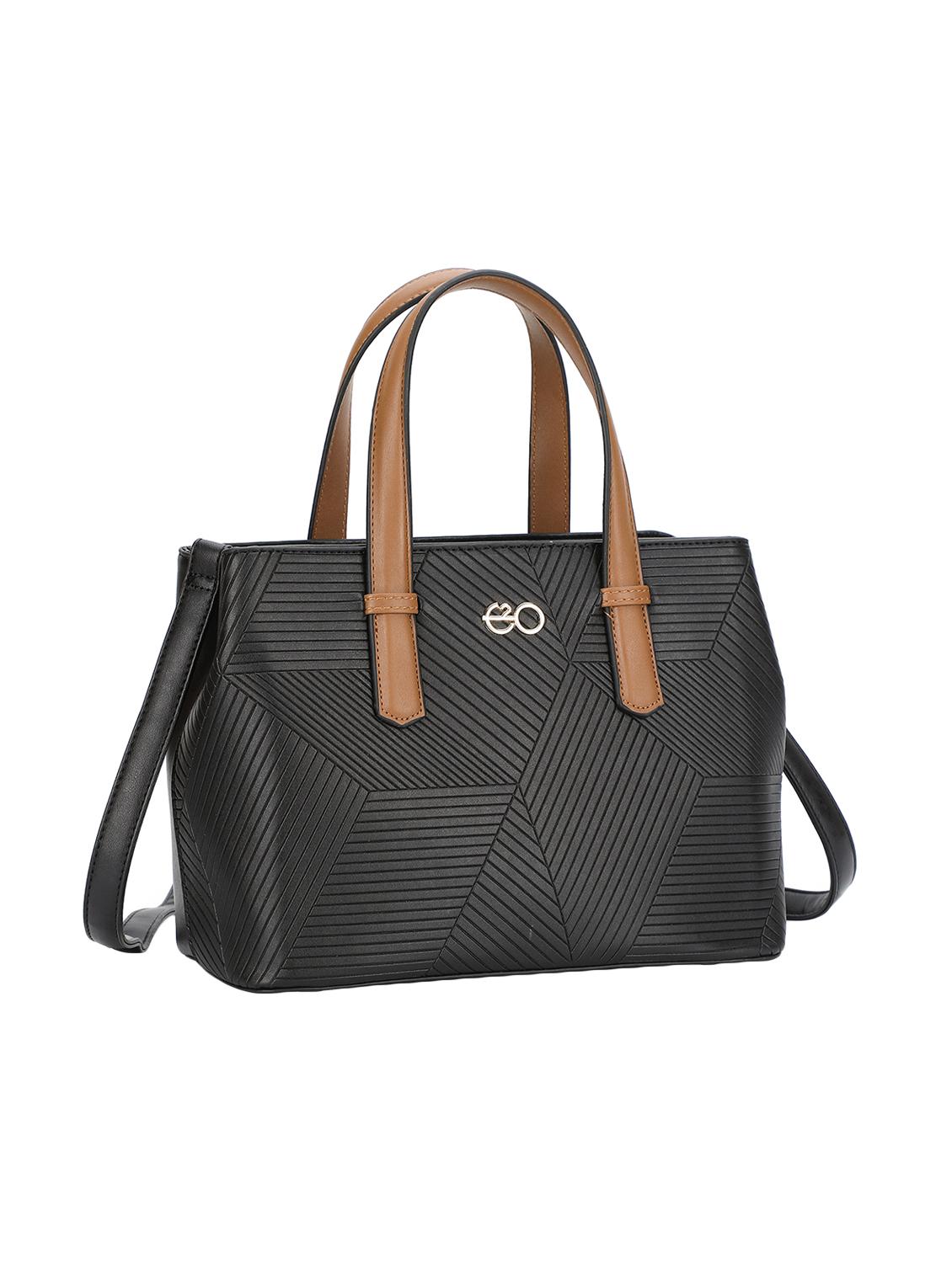 black leatherette (pu) regular handbag - 16953588 - Zoom Image - 4