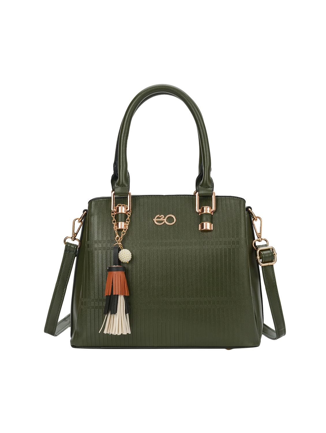 green leatherette (pu) regular handbag - 16953590 - Zoom Image - 1