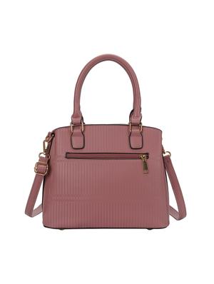 pink leatherette (pu) regular handbag - 16953592 - Standard Image - 2