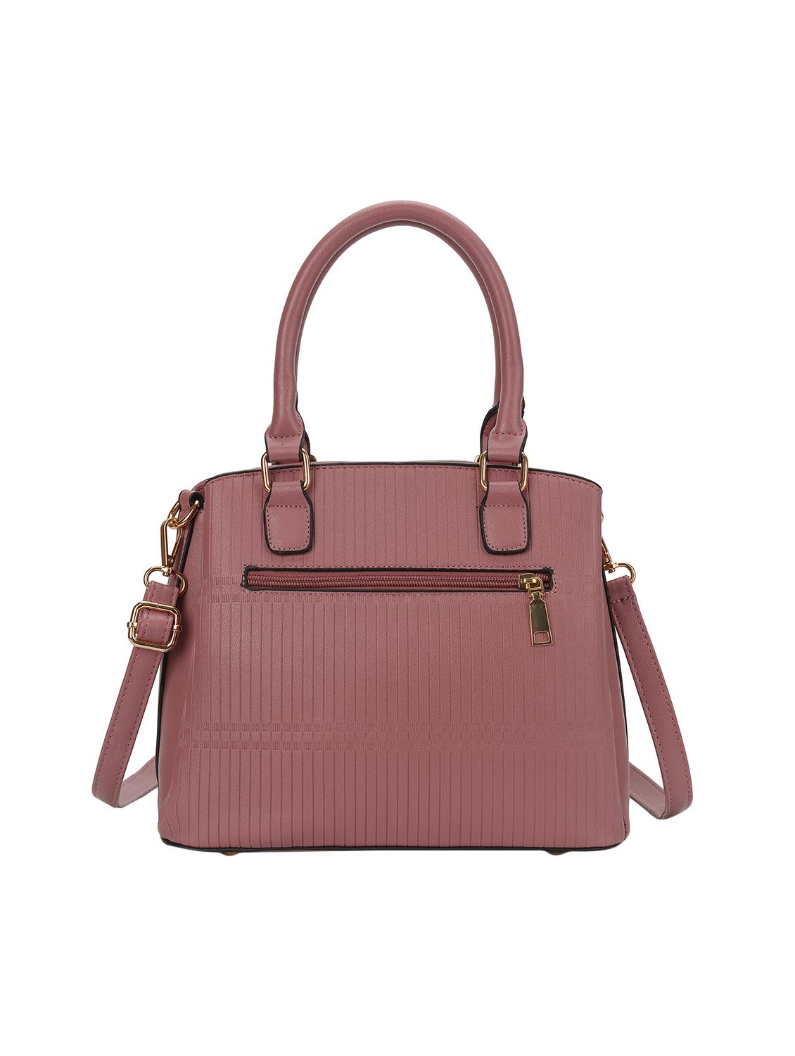 pink leatherette (pu) regular handbag - 16953592 - Zoom Image - 2