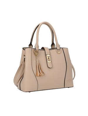 pink leatherette (pu) regular handbag - 16953599 - Standard Image - 4