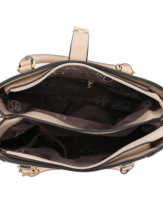 pink leatherette (pu) regular handbag - 16953599 - Zoom Image - 3