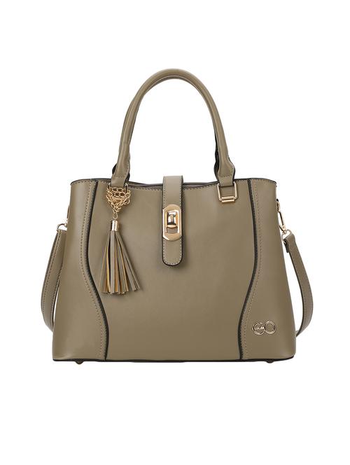 grey leatherette (pu) regular handbag - 16953601 - Standard Image - 1