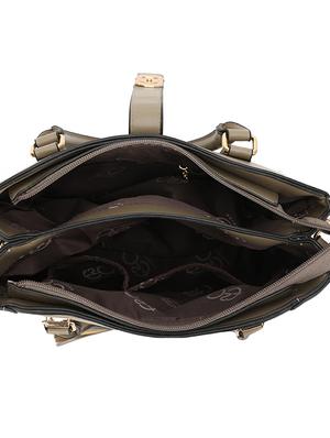 grey leatherette (pu) regular handbag - 16953601 - Standard Image - 3