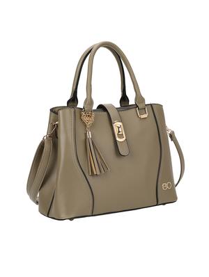 grey leatherette (pu) regular handbag - 16953601 - Standard Image - 4