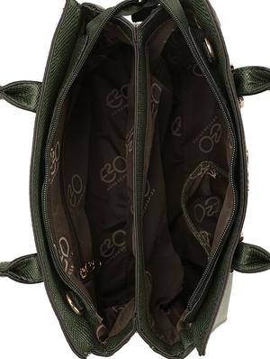 green leatherette (pu) regular satchel - 16953604 - Standard Image - 3