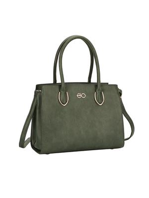 green leatherette (pu) regular satchel - 16953604 - Standard Image - 4