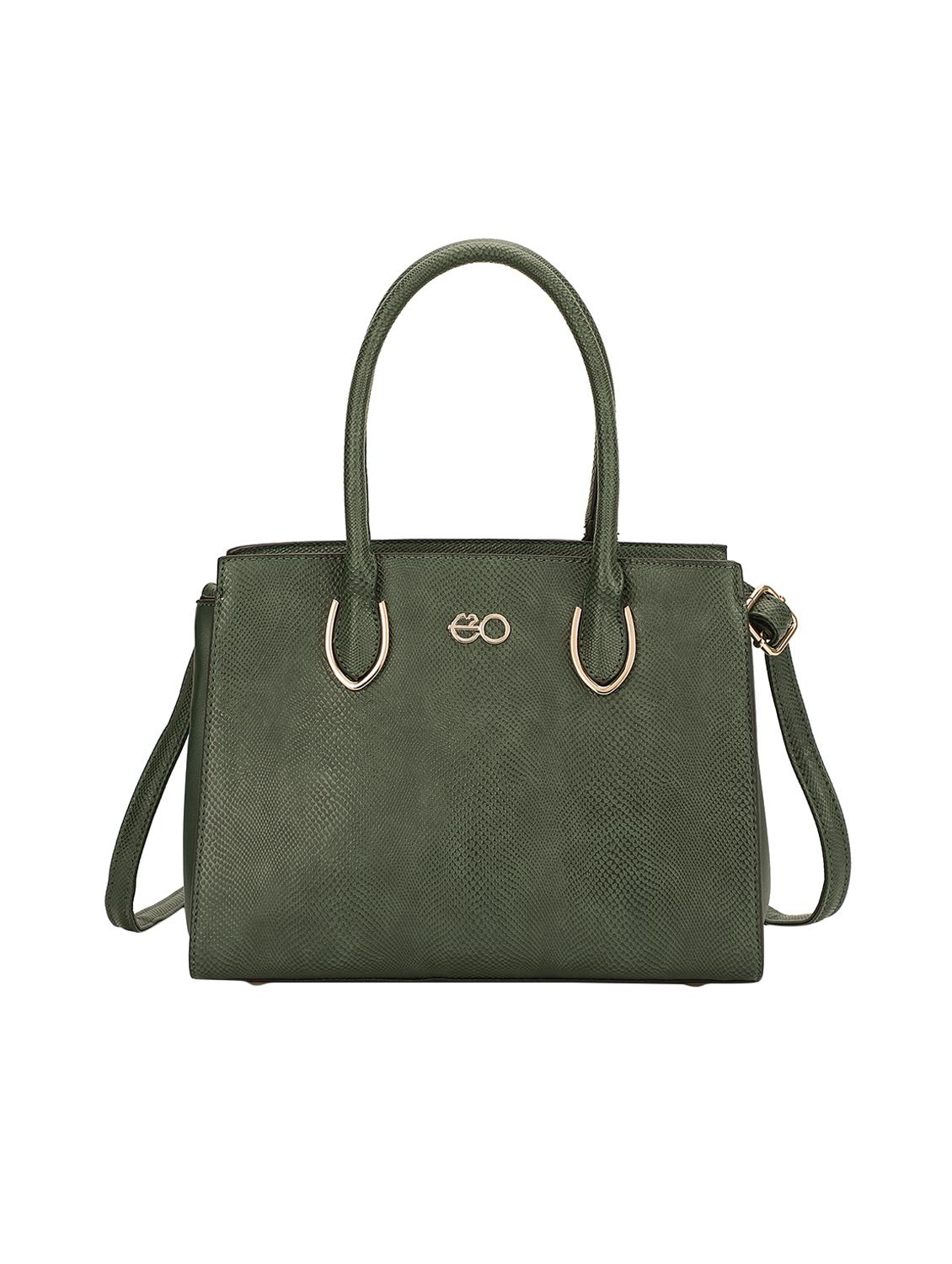 green leatherette (pu) regular satchel - 16953604 - Zoom Image - 1