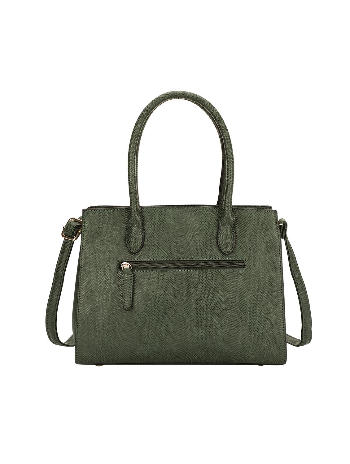 green leatherette (pu) regular satchel - 16953604 - Zoom Image - 2