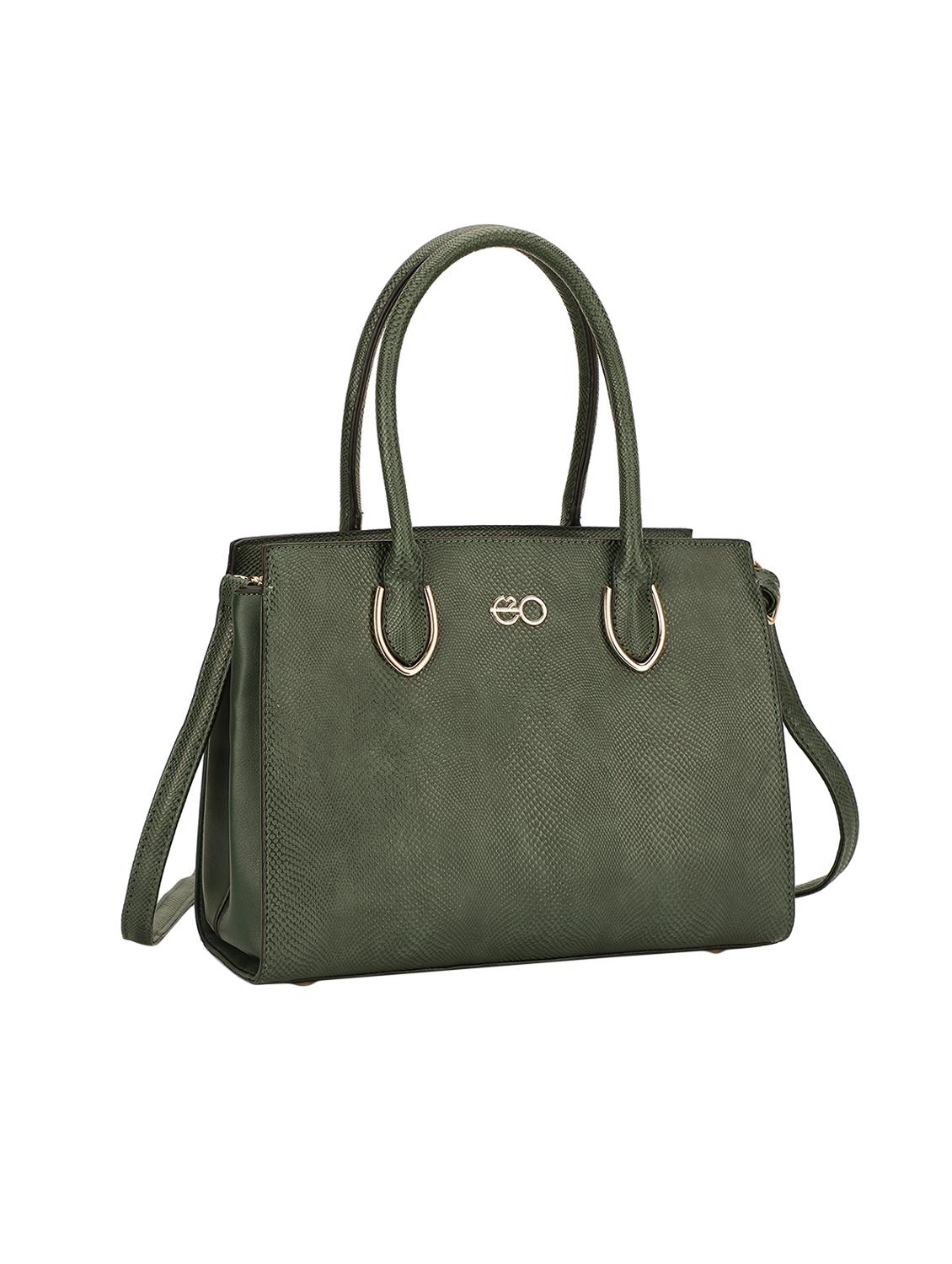 green leatherette (pu) regular satchel - 16953604 - Zoom Image - 4