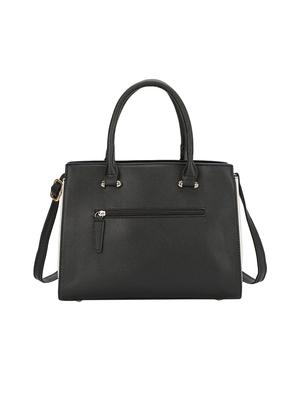 black leatherette (pu) regular satchel - 16953606 - Standard Image - 2