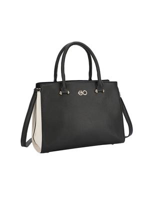 black leatherette (pu) regular satchel - 16953606 - Standard Image - 4