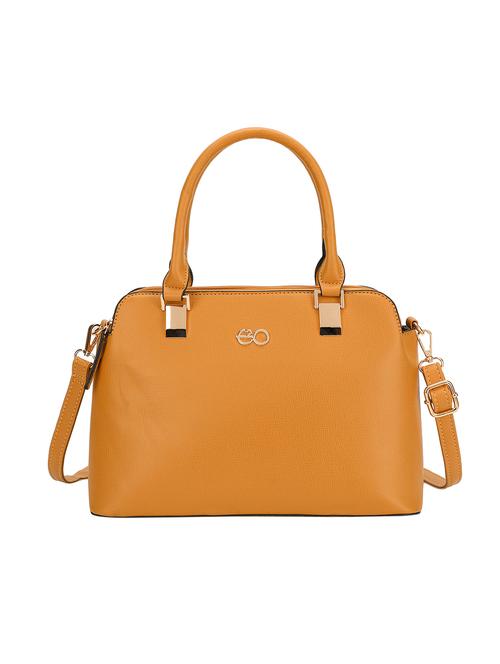 tan leatherette (pu) regular handbag - 16953616 - Standard Image - 1