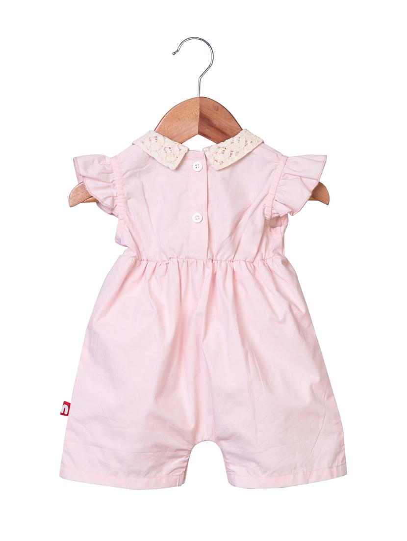 pink cotton rompers onesies - 16953649 - Zoom Image - 2