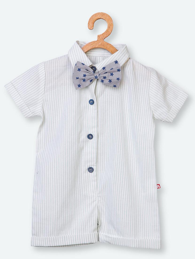 white cotton rompers onesies - 16953652 - Zoom Image - 1