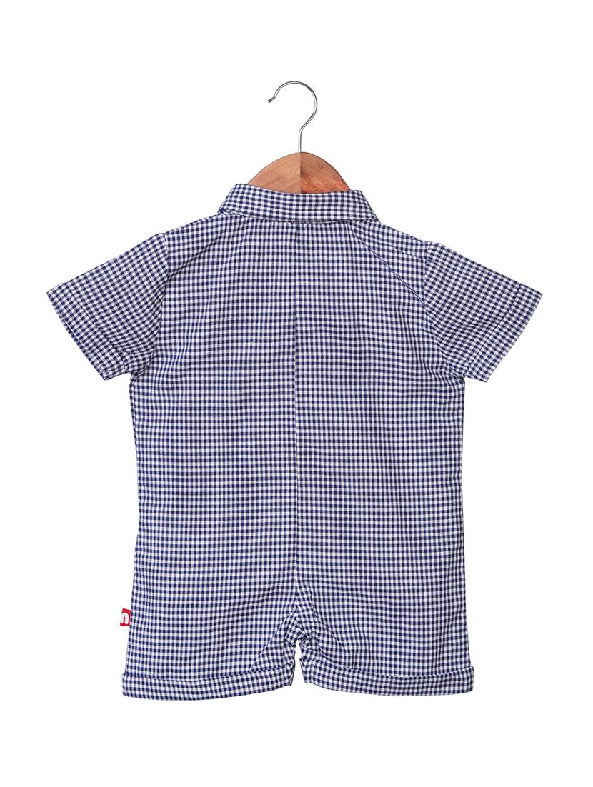 dark blue cotton rompers onesies - 16953653 - Zoom Image - 2