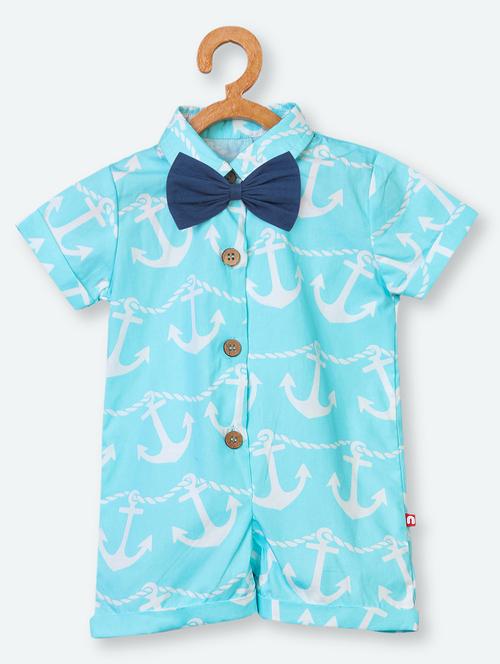 blue cotton rompers romper - 16953654 - Standard Image - 1