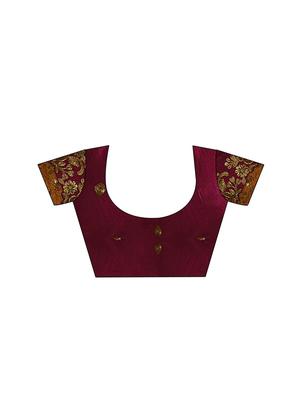 embroidered half & half saree with blouse - 16953659 - Standard Image - 2