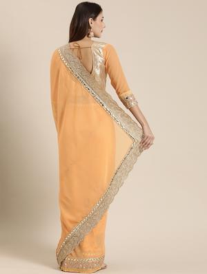 tonal embroidered saree with blouse - 16953670 - Standard Image - 2