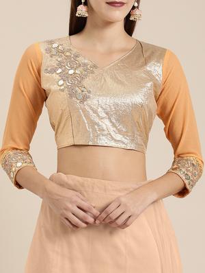 tonal embroidered saree with blouse - 16953670 - Standard Image - 3