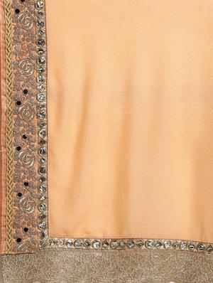 tonal embroidered saree with blouse - 16953670 - Standard Image - 5