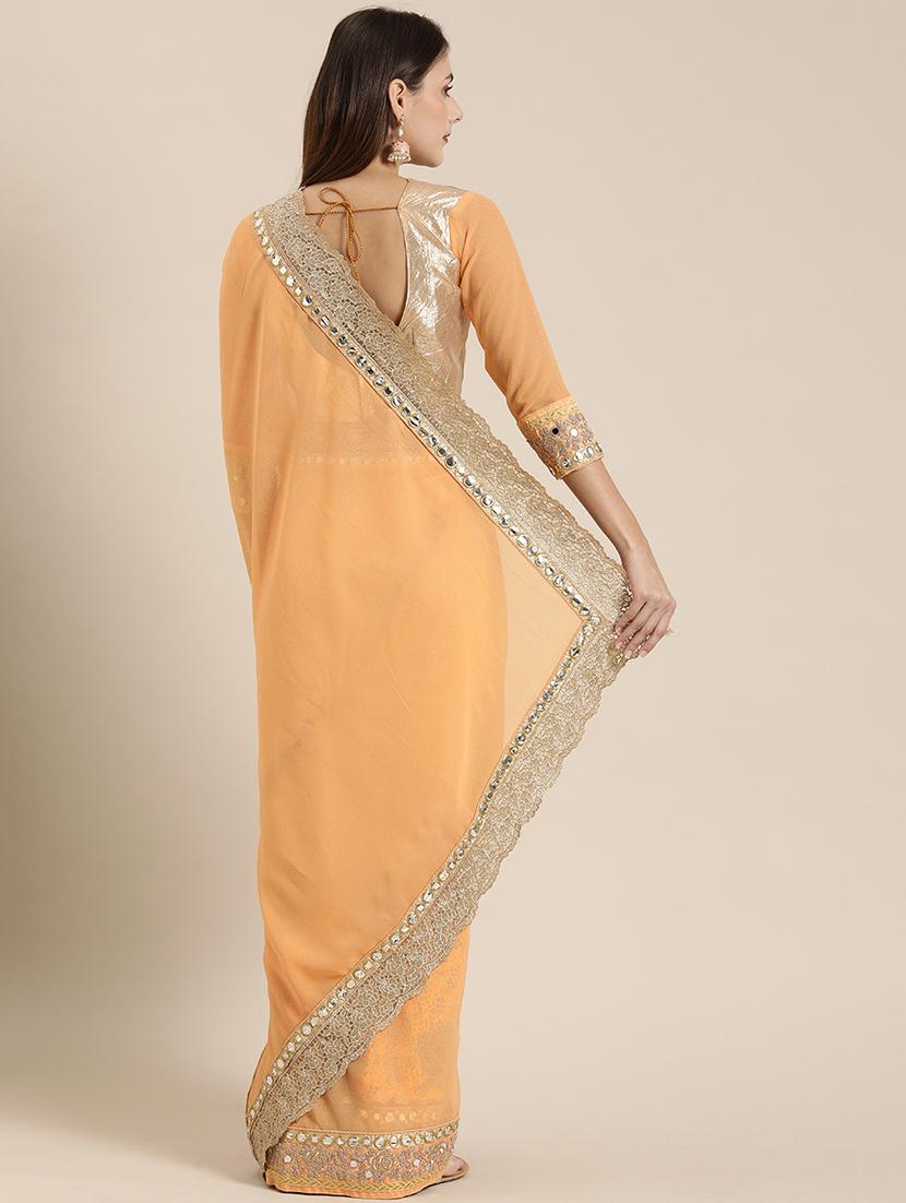 tonal embroidered saree with blouse - 16953670 - Zoom Image - 2