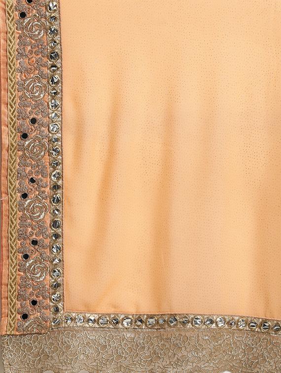 tonal embroidered saree with blouse - 16953670 - Zoom Image - 5