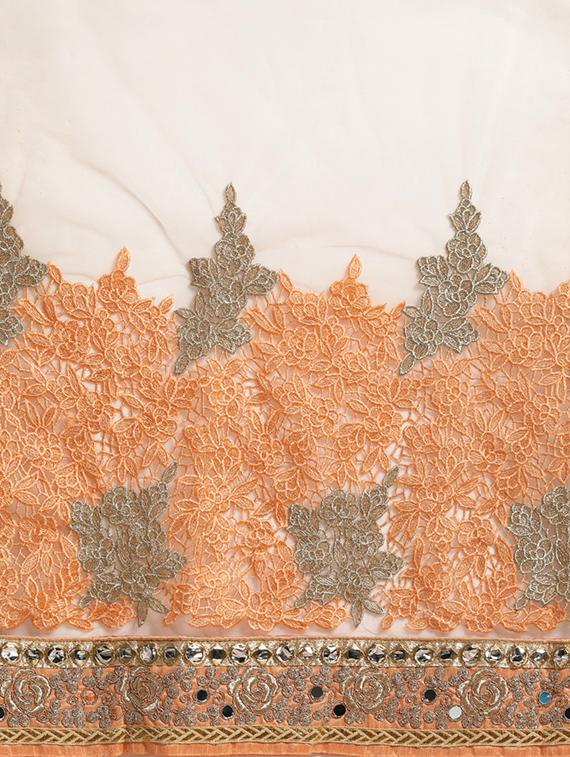tonal embroidered saree with blouse - 16953670 - Zoom Image - 6